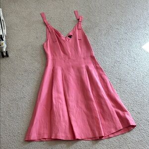 Ann Taylor Pink Sleeveless V-Neck Dress